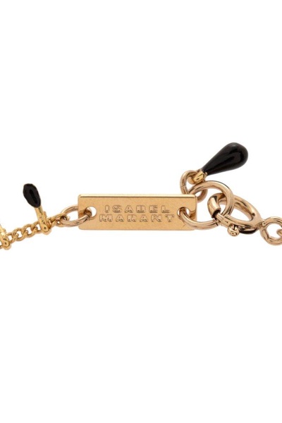 Isabel Marant Logo Engraved Beaded Bracelet