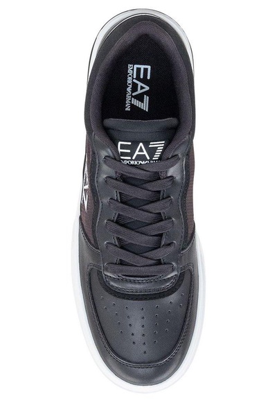 Ea7 Emporio Armani Logo-Patch Panelled Lace-Up Sneakers