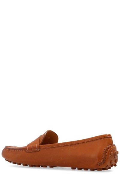 Ferragamo Driver Logo-Debossed Slip-On Loafers