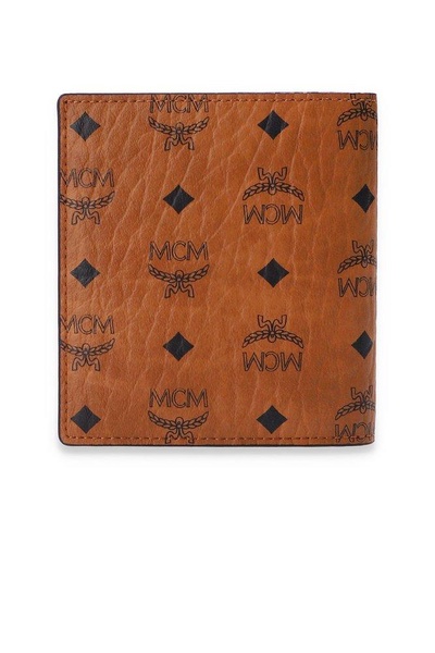 MCM Monogram Printed Mini Bi-Fold Wallet