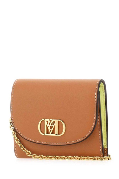 Mcm Unisex Caramel Leather Mini Mode Travia Wallet