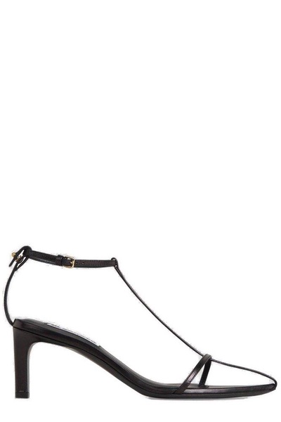 Jil Sander T-Bar Ankle Strapped Sandals