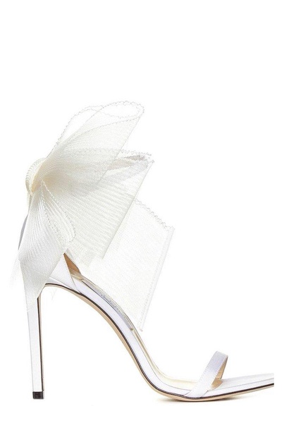 Jimmy Choo Aveline 100 Bow Detailed Sandals