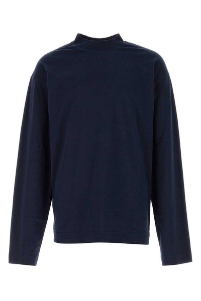 Dries Van Noten Man Navy Blue Cotton Oversize Heger T-Shirt