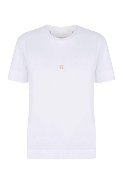 Givenchy 4G Embroidered Crewneck T-Shirt