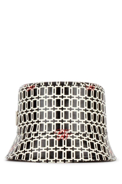 Roger Vivier Geometric Pattern Printed Fisher Hat