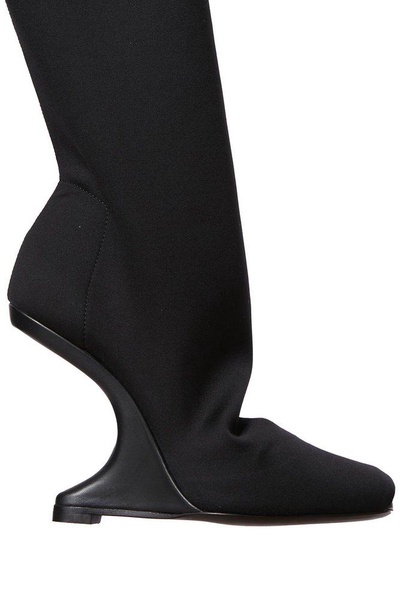 Rick Owens Lilies Cantilever 11 Sqaure Toe Boots