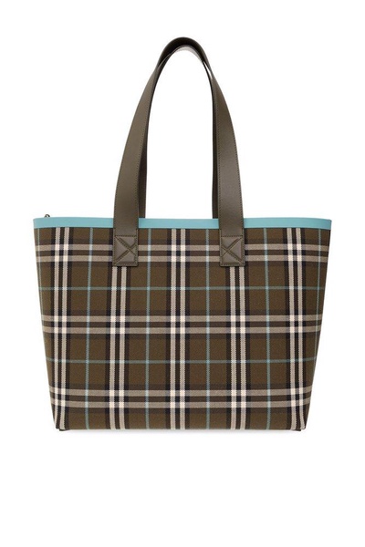 Burberry Medium London Vintage Checked Top Handle Bag