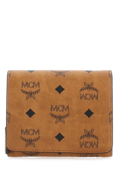 MCM All-Over Logo Printed Wallet