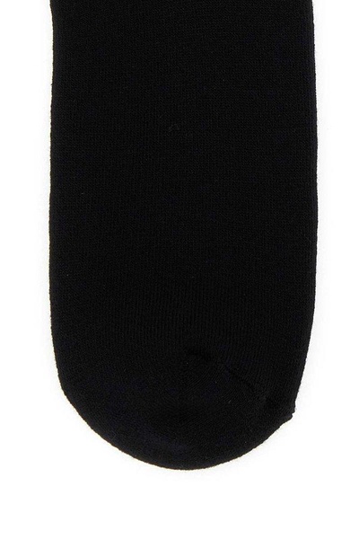 Palm Angels Man Black Stretch Cotton Blend Socks