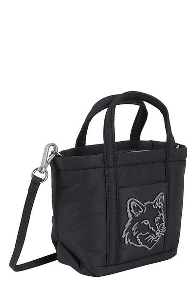 Maison Kitsuné Fox Head Embroidered Mini Tote Bag