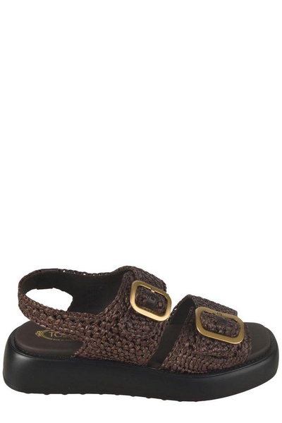 Tod's Double Strap Buckle Sandals