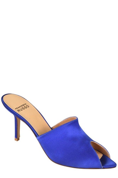 Francesco Russo Open-Toe Pointed Heeled Sandals