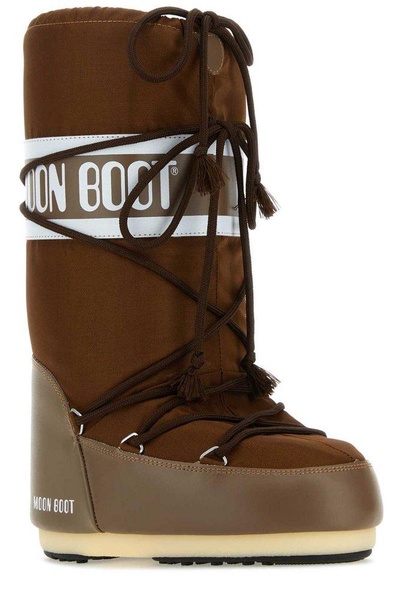 Moon Boot Icon Logo Printed Lace-Up Boots