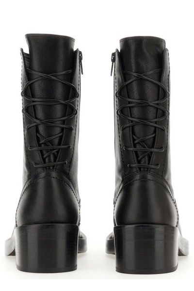 Ann Demeulemeester Back Lace-Up Ankle Boots