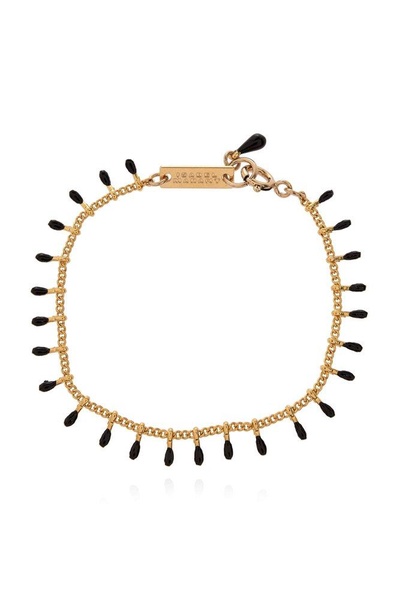 Isabel Marant Logo Engraved Beaded Bracelet