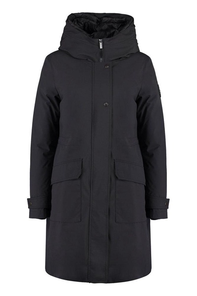 Woolrich Hooded Mid-Length Parka Coat