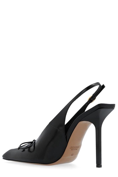 Black Les Sculptures 'Les slingbacks Cubisto hautes' Heels