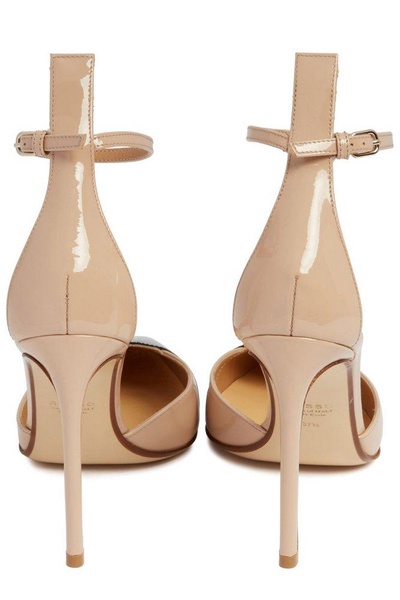 Francesco Russo  Two-Toned Ankle Strap Pumps