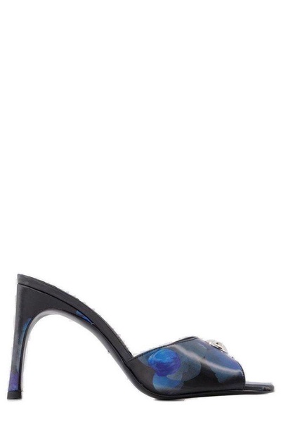 Coperni Holographic Logo Heeled Mules