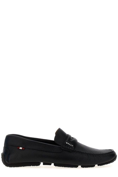 Bally Palsy Logo Stamp Slip-On Loafers