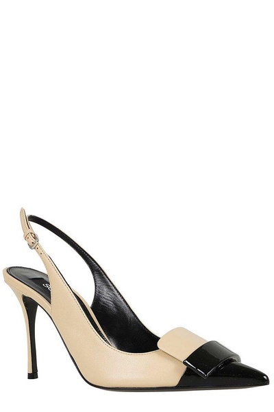 Sergio Rossi Pointed-Toe Slingback Pumps