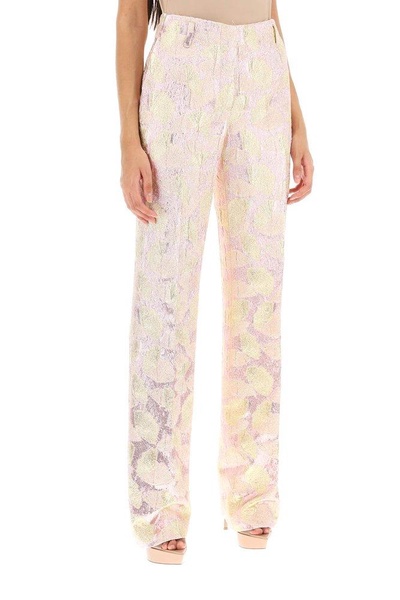 Dries Van Noten Parchia Bis Metallic Jacquard Pants Women