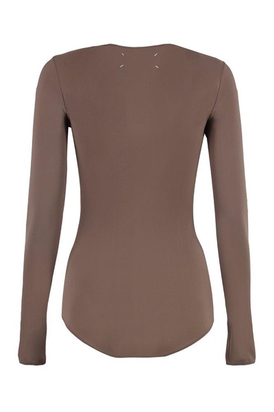 Maison Margiela Four-Stitch Long-Sleeved Bodysuit