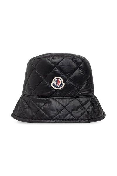 Moncler Logo Patch Quilted Hat