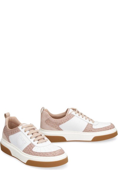 Ferragamo Colourblock Lace-Up Sneakers