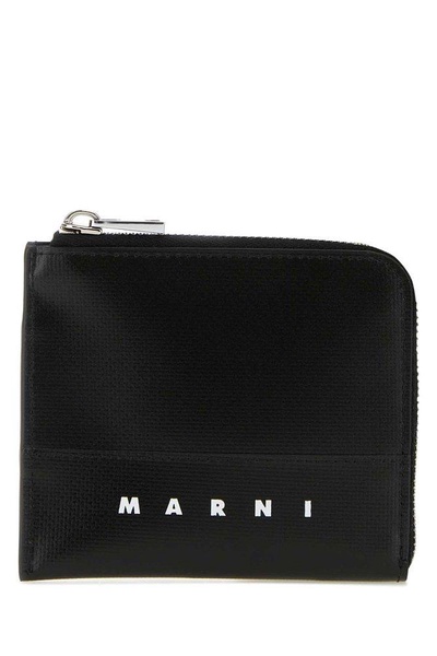 Marni Logo Printed Zip-Around Wallet