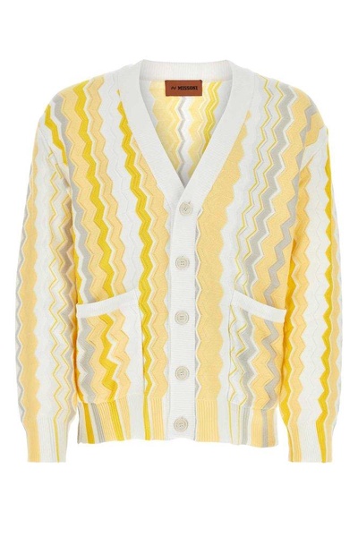 Missoni Zigzag Motif Button-Up Cardigan