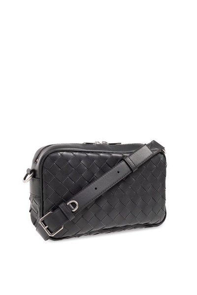 Bottega Veneta Intreccio Zip Around Messenger Bag