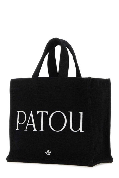 Patou Logo Printed Small Top Handle Bag