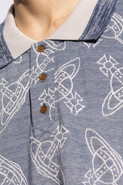 Vivienne Westwood Orb Jacquard Short-Sleeved Polo Shirt