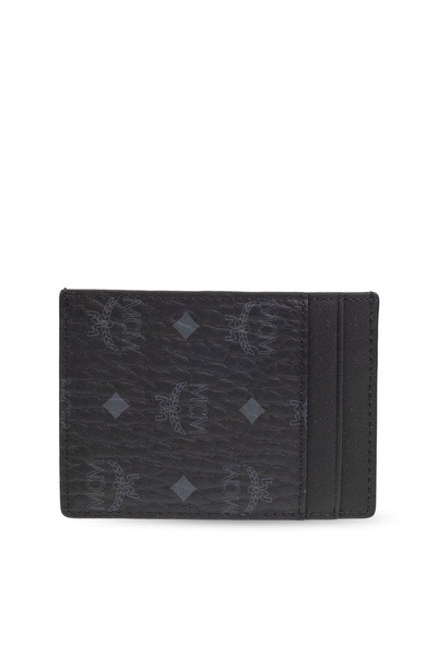 MCM All-Over Logo Printed Card Holder