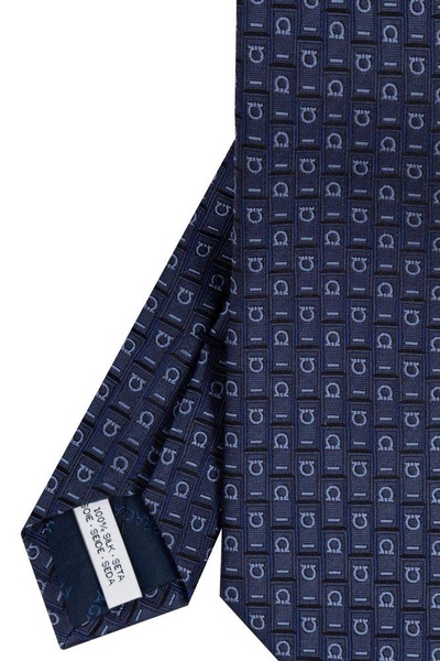 Ferragamo Gancini Embroidered Tie