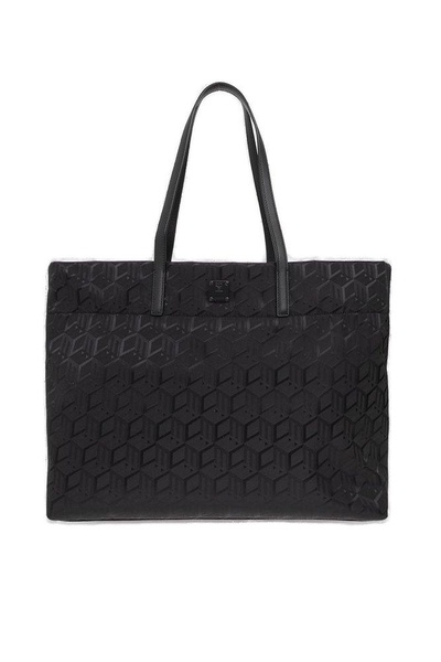 MCM Aren Monogram Printed Tote Bag