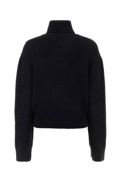 Blumarine Embellished Roll-Neck Knitted Jumper