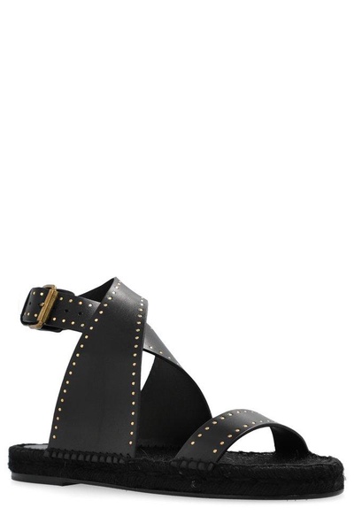 Isabel Marant Black Studded Leather Sandal Women