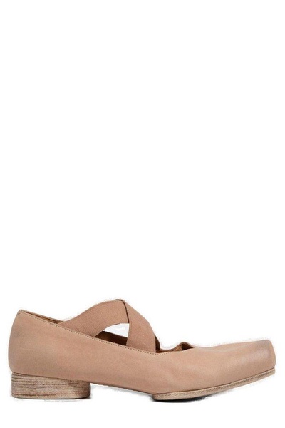 Uma Wang Cross-Strapped Ballet Shoes