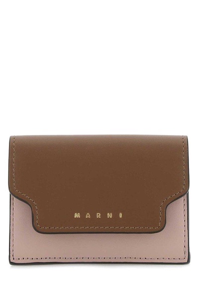 Marni Logo Printed Colour-Block Wallet