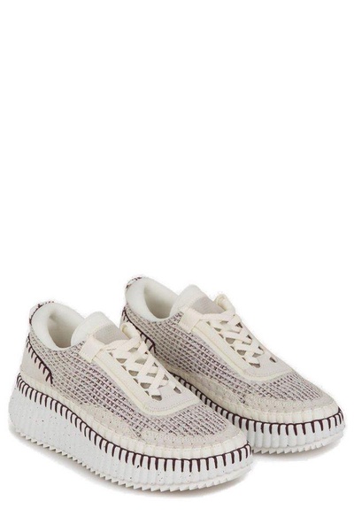 Chloé Nama Lower-Impact Mesh Sneakers