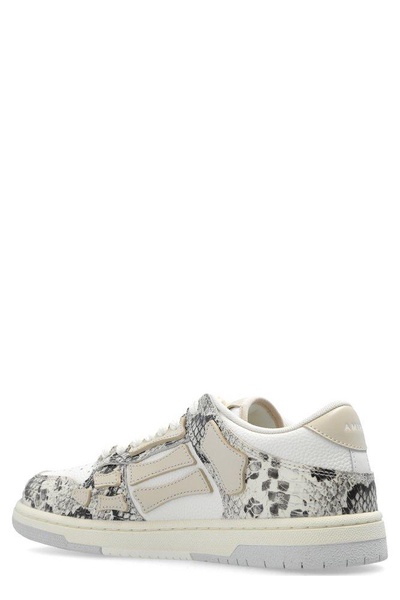 Amiri Skeleton Patch Round Toe Sneakers