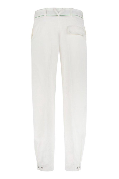 BOTTEGA VENETA White Cotton Trousers for Men - SS22