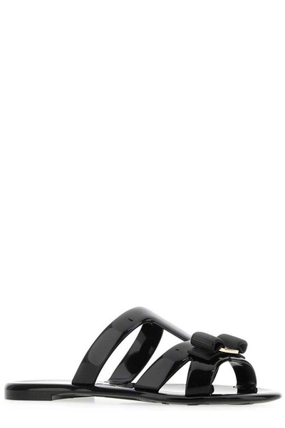 Ferragamo Bow-Toe Strapped Sandals