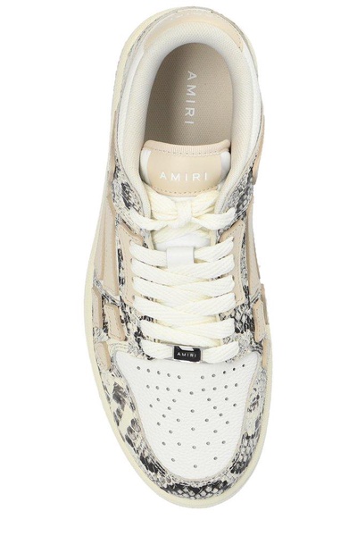 Amiri Skeleton Patch Round Toe Sneakers