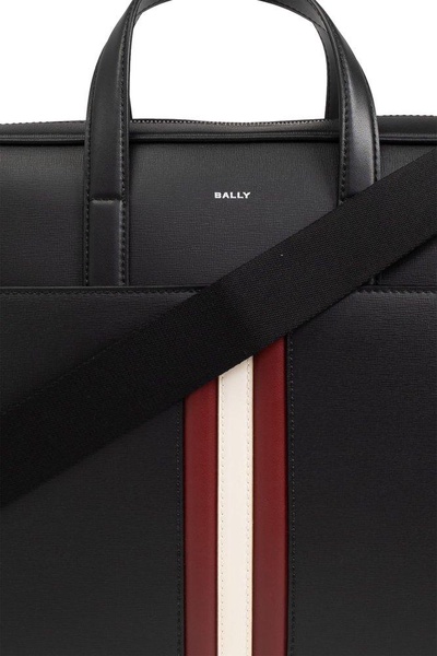 Bally Mythos Logo Printed Zip-Up Briefcase