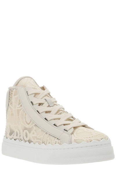 Chloé Lauren Lace Lace-Up Sneakers