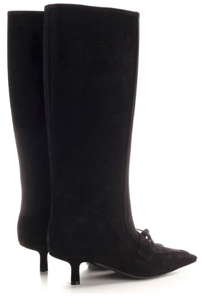 Burberry Storm Square-Toe Knee-High Boots